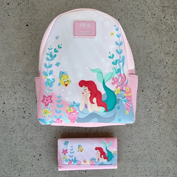 Loungefly Handbags - Loungefly Little Mermaid Set